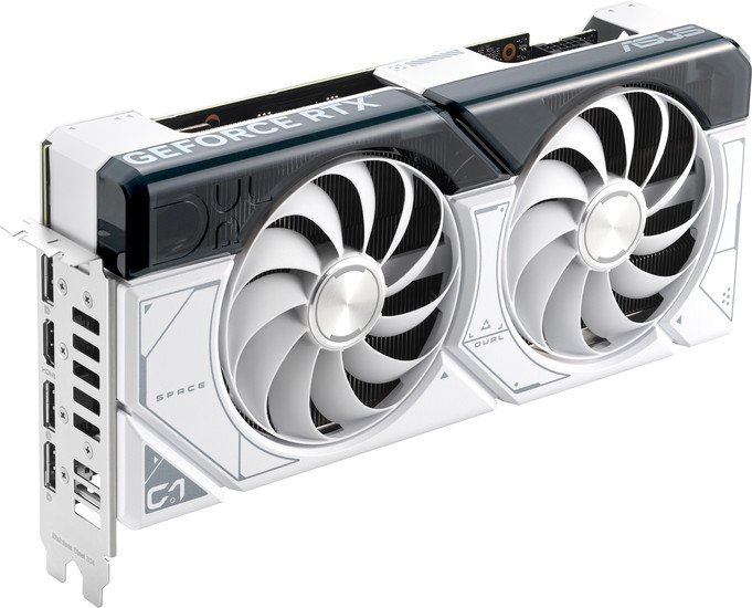 ASUS Dual GeForce RTX 4070 Super White OC Edition 12GB GDDR6X DUAL-RTX4070S-O12G-WHITE asus dual geforce rtx 4070 12gb gddr6x dual rtx4070 12g