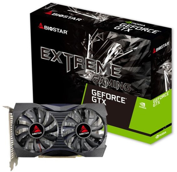 BIOSTAR Extreme Gaming GeForce GTX 1050 4GB GDDR5 VN1055XF41 видеокарта biostar geforce gt 1030 4096mb atx single fan vn1034tb46