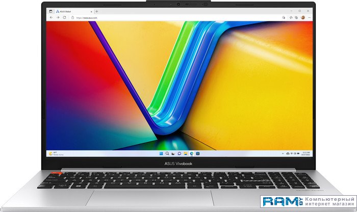 ASUS VivoBook S15 OLED K5504VA-MA131W ноутбук asus vivobook 15 oled k513ea l13591 90nb0sg2 m01ke0 15 6 core i5 1135g7 8gb ssd 512gb uhd graphics серебристый