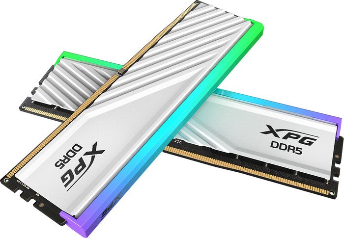ADATA XPG Lancer Blade RGB 2x16 DDR5 6400  AX5U6400C3216G-DTLABRWH g skill ripjaws s5 2x16 ddr5 6400 f5 6400j3239g16gx2 rs5k