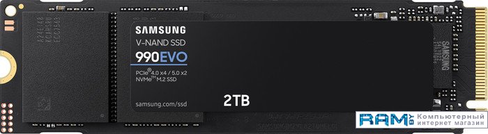 SSD Samsung 990 Evo 2TB MZ-V9E2T0BW вал проявки developer roller samsung ml 1910 1510 1710 1750 2580 scx 4016 4216 4100 4200 4300