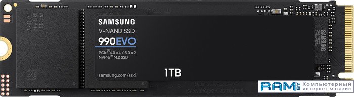 SSD Samsung 990 Evo 1TB MZ-V9E1T0BW вал проявки developer roller samsung ml 1910 1510 1710 1750 2580 scx 4016 4216 4100 4200 4300
