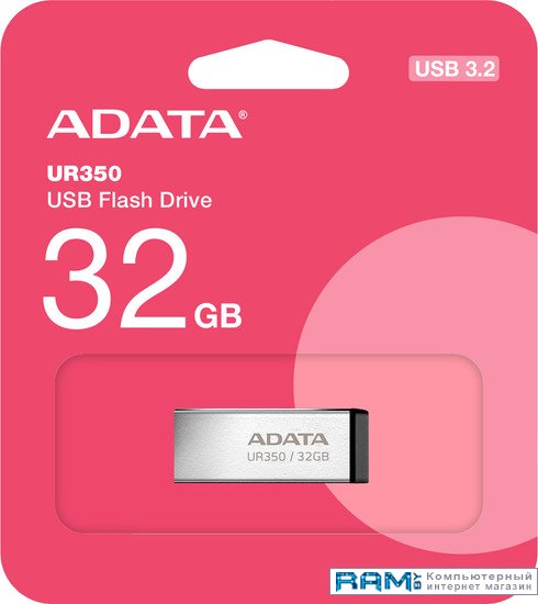USB Flash ADATA UR350 32GB UR350-32G-RSRBK usb flash adata uc310 32g rwh 32gb