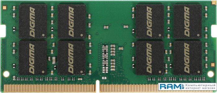 Digma 32 DDR4 SODIMM 2666  DGMAS42666032D digma 8 ddr4 sodimm 3200 dgmas43200008s