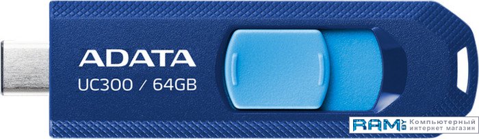 USB Flash ADATA UC300 64GB usb накопитель adata 64gb usb 3 2 gen1 uc310e 64g rgn