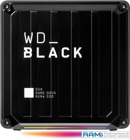 WD Black D50 Game Dock NVMe 1TB WDBA3U0010BBK док станция lenovo thinkpad universal usb c dock rj 45 2xusb 2 0 3xusb 3 1 usb type c hdmi 2xdp mini jack 90вт черный 40ay0090cn