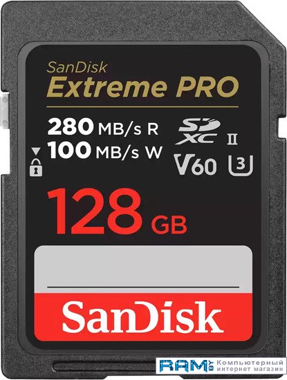 SanDisk Extreme PRO SDXC SDSDXEP-128G-GN4IN 128GB usb flash sandisk cruzer ultra flair cz73 128gb sdcz73 128g g46
