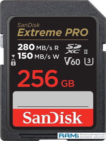 SanDisk Extreme PRO SDXC SDSDXEP-256G-GN4IN 256GB sandisk ultra sdxc sdsdun4 256g gn6in 256gb
