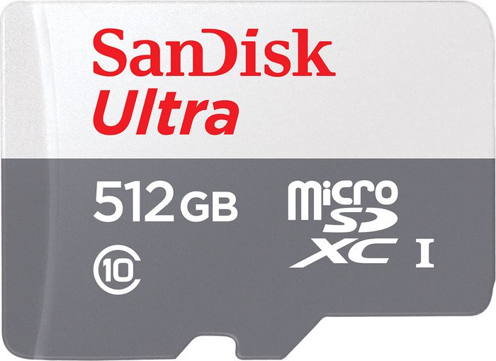SanDisk Ultra microSDXC SDSQUNR-512G-GN3MN 512GB флеш диск sandisk 32gb ultra luxe sdcz74 032g g46 usb3 0 серебристый
