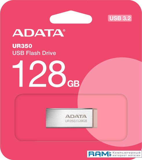 USB Flash ADATA UR350 128GB UR350-128G-RSRBG