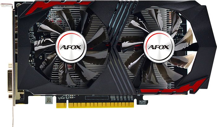 AFOX GeForce GTX 1050 Ti 4GB GDDR5 AF1050TI-4096D5H5-V4 видеокарта afox geforce gt 710 1600mhz pci e 1024mb 64 bit dvi d hdmi af710 1024d3l8