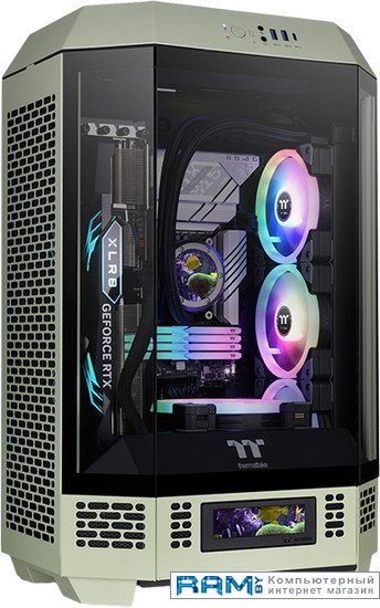 Thermaltake The Tower 300 Matcha Green CA-1Y4-00SEWN-00 level bubble tower ruler green white spirit level used for engineer