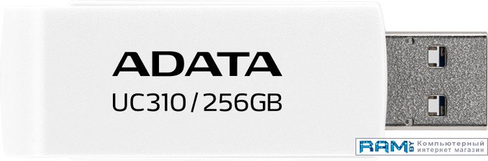USB Flash ADATA UC310 256GB UC310-256G-RWH смартфон samsung galaxy a54 sm a546e 256gb 8gb белый 3g 4g