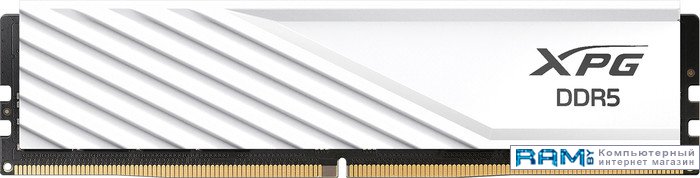 ADATA XPG Lancer Blade 16 DDR5 6000  AX5U6000C3016G-SLABWH adata xpg lancer 2x32 ddr5 6400 ax5u6400c3232g dclabk