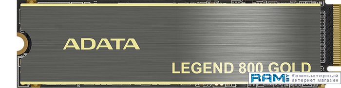 SSD ADATA Legend 800 Gold 2TB SLEG-800G-2000GCS-S38 ssd накопитель adata 1tb xpg sx6000 pro m 2 2280 pci e 3x4 [r w 2100 1400 mb s] 3d nand tlc realtek