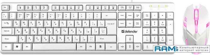 Defender Motion C-977 клавиатура мышь defender 1 c 915 ru полноразмерный 45915