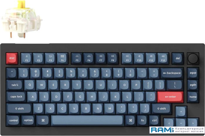 

Keychron V1 Max RGB V1M-D4-RU Gateron Jupiter Banana