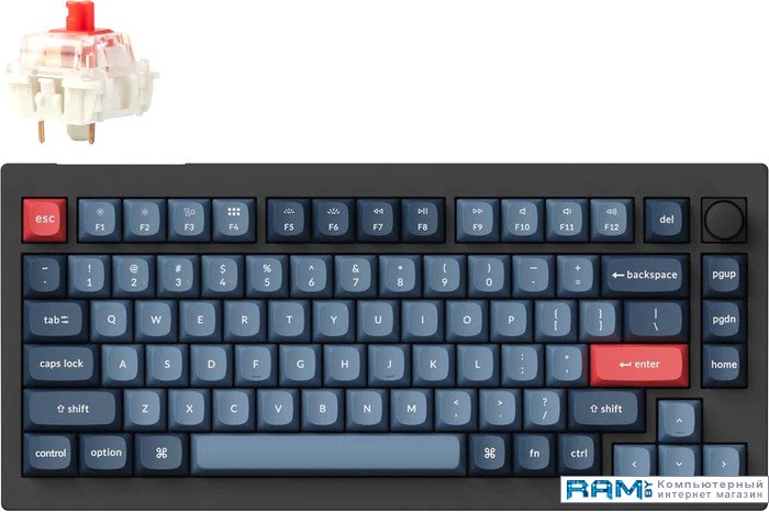 

Keychron V1 Max RGB V1M-D1-RU Gateron Jupiter Red