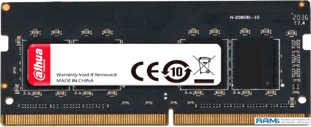 

Dahua 8 DDR4 SODIMM 3200 DHI-DDR-C300S8G26