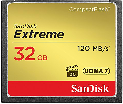 SanDisk Extreme CompactFlash 32GB SDCFXSB-032G-G46 карта памяти micro sdhc 32gb sandisk extreme uhs i u3 v30 a1 100 60 mb s sdsqxaf 032g gn6mn