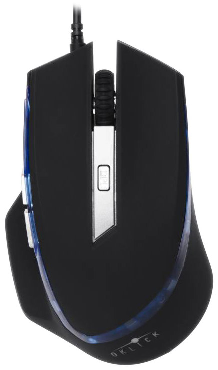 Oklick 715G Gaming Optical Mouse BlackBlue 754785 oklick 270m wireless keyboard optical mouse