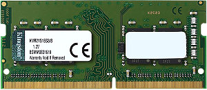 Kingston ValueRam 8GB DDR4 PC4-17000 SO-DIMM KVR21S15S88 модуль памяти kingston fury beast rgb ddr4 dimm 3600mhz pc 28800 cl18 64gb kit 2x32gb kf436c18bbak2 64