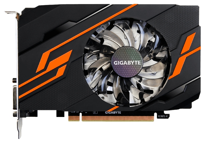Gigabyte GeForce GT 1030 OC 2GB GV-N1030OC-2GI gigabyte geforce gtx 1650 oc low profile 4gb gddr5 gv n1650oc 4gl