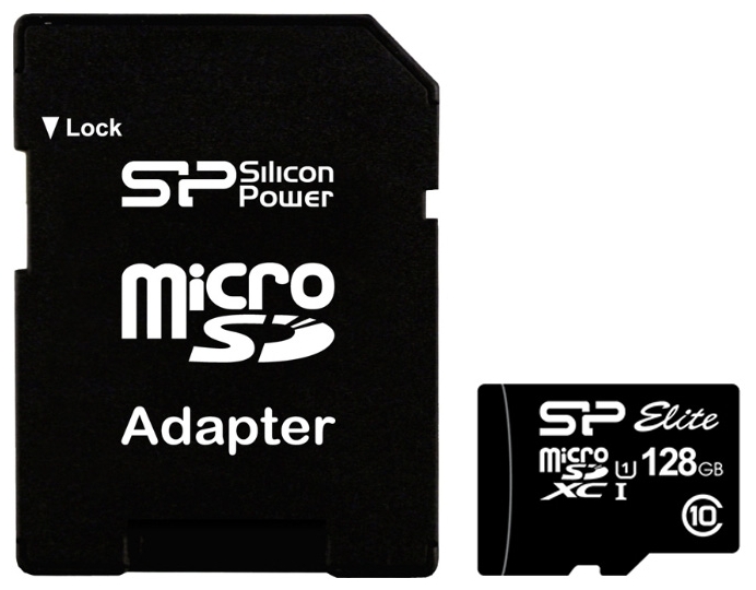 Silicon-Power microSDXC Elite UHS-1 Class 10 128GB SP128GBSTXBU1V10SP ssd silicon power ace a56 128gb sp128gbss3a56b25