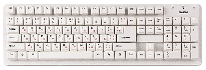 SVEN Standard 301 White клавиатура sven kb s305 sv 018801