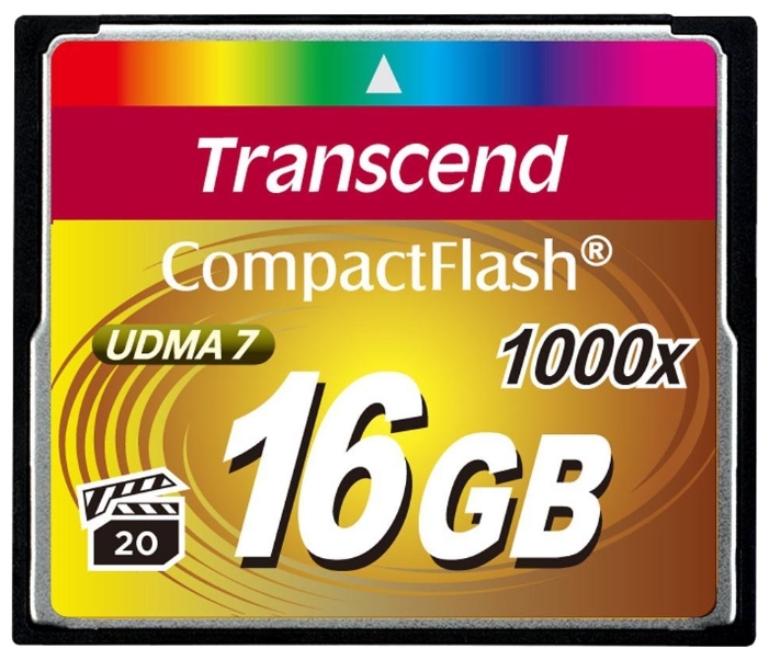 Transcend 1000x CompactFlash Ultimate 16GB TS16GCF1000 transcend 1000x compactflash ultimate 32gb ts32gcf1000