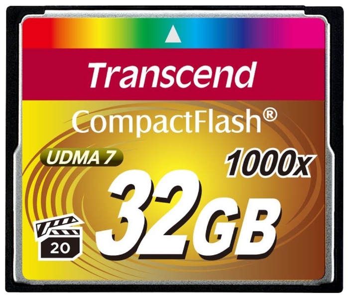 Transcend 1000x CompactFlash Ultimate 32GB TS32GCF1000 карта памяти transcend 64gb microsdxc class 10 uhs i u3 v30 r95 w60mb s with adapter ts64gusd500s