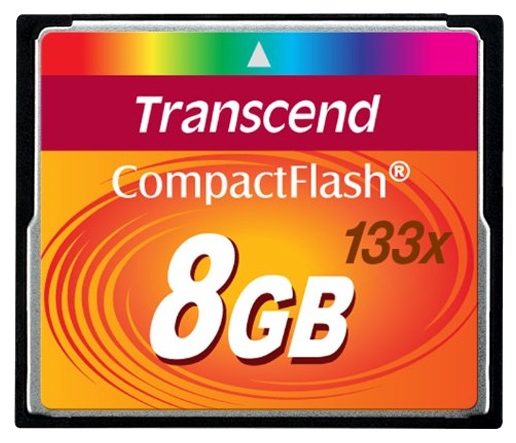 Transcend 133x CompactFlash 8  TS8GCF133 transcend 133x compactflash 4 ts4gcf133