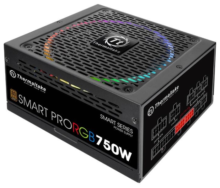 Thermaltake Smart Pro RGB 750W Bronze SPR-0750F-R thermaltake smart pro rgb 850w bronze spr 0850f r
