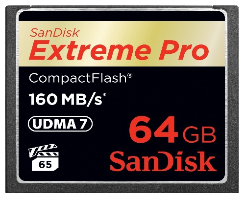 SanDisk Extreme Pro CompactFlash 64GB SDCFXPS-064G-X46 устройство для чтения карт памяти sandisk extreme pro cfexpress sddr f451 gngnn