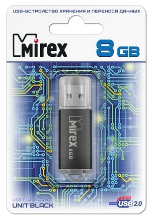 USB Flash Mirex Unit Silver 8GB 13600-FMUUSI08 флешка mirex tetra 64гб silver 13600 it3ttr64