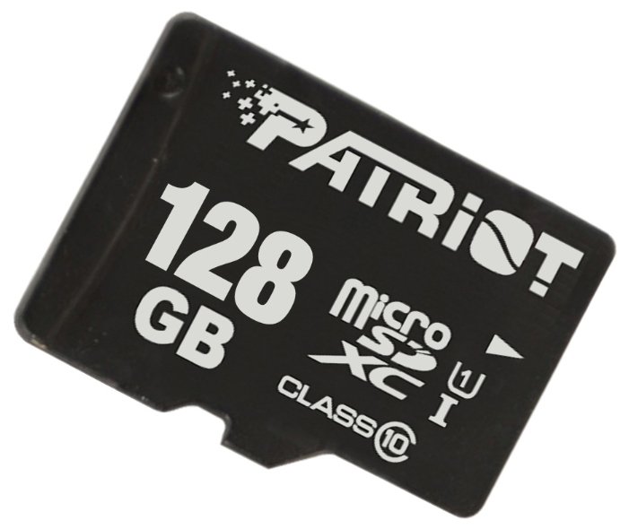 Patriot microSDXC LX Series Class 10 128GB   PSF128GMCSDXC10 карта памяти qumo microsdxc 128gb pro series microsdxc class 10 uhs i u3 sd адаптер qm128gmicsdxc10u3