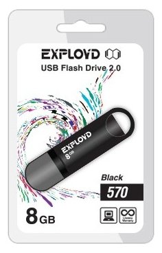 USB Flash Exployd 570 8GB  EX-8GB-570-Purple msata pci e ssd до 2 5 44 дюймовый конвертер конвертера ide в качестве 2 5 дюймового жесткого диска ide для ноутбука 5v
