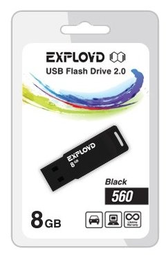 USB Flash Exployd 560 8GB  EX-8GB-560-Blue dubery ультралегкие анти blue ray очки для чтения анти синий свет пресбиопические очки дальнозоркость очки