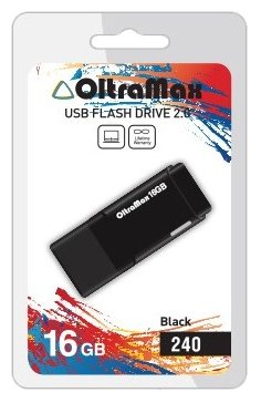USB Flash Oltramax 240 16GB  OM-16GB-240-Black usb flash oltramax 230 4gb om 4gb 230 black