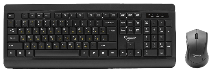 Gembird KBS-8001 комплект клавиатура и мышь беспроводные gembird kbs 6000 2 4 ггц 1600 dpi мини приемник usb