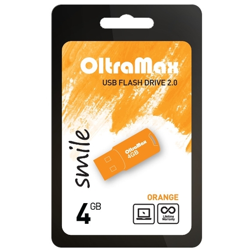 USB Flash Oltramax Smile 4GB флешка oltramax smile 64 гб голубой