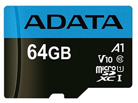 A-Data Premier AUSDX64GUICL10A1-RA1 microSDXC 64GB a data premier microsdxc uhs i u1 class 10 64gb ausdx64guicl10 ra1