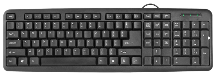 Defender 1 HB-420 клавиатура defender 1 hb 420 ru проводная мембранная 107 клавиш usb 1 5 м черная