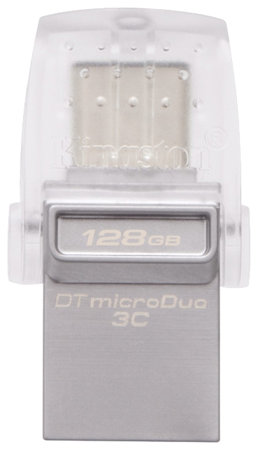 USB Flash Kingston DataTraveler microDuo 3C 128GB DTDUO3C128GB usb flash kingston datatraveler max type a 512gb