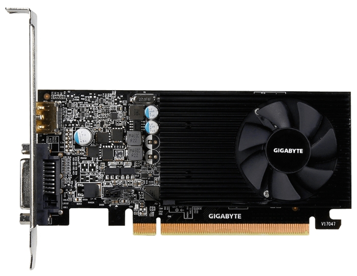Gigabyte GeForce GT 1030 Low Profile 2GB GV-N1030D5-2GL gigabyte geforce gt 730 2gb ddr3 gv n730d3 2gi