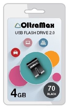 USB Flash Oltramax 70 4GB usb flash oltramax 220 32gb om 32gb 220 green