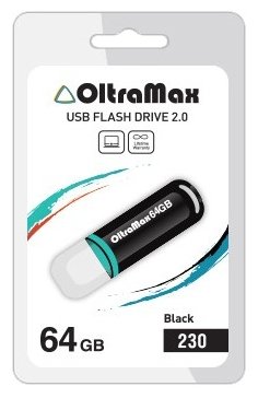 USB Flash Oltramax 230 64GB  OM-64GB-230-Black oltramax premium om064gcsdxc10uhs 1 pru3 microsdxc 64gb
