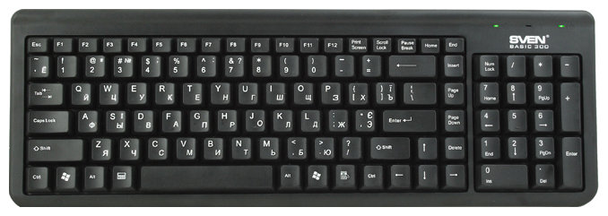 SVEN KB-S300 PS2 клавиатура sven kb e5700h sv 019150