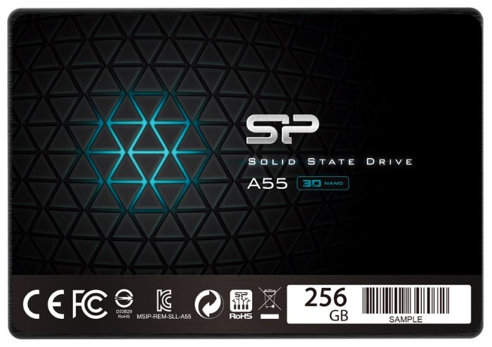 SSD Silicon-Power Ace A55 256GB SP256GBSS3A55S25 карта памяти silicon power micro sdxc 256gb superior pro uhs i u3 v30 a1 adp 100 80 mb s