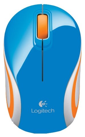 Logitech Wireless Mini Mouse M187 Brave Blue 910-004180 чехол для мыши eva жесткий дорожный чехол замена для беспроводной игровой мыши с трекболом logitech mx ergo advanced